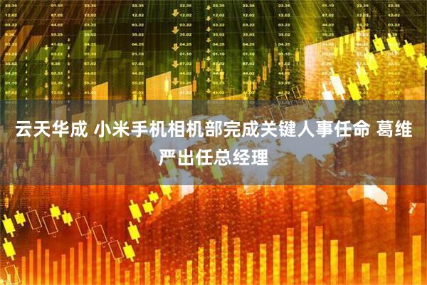云天华成 小米手机相机部完成关键人事任命 葛维严出任总经理
